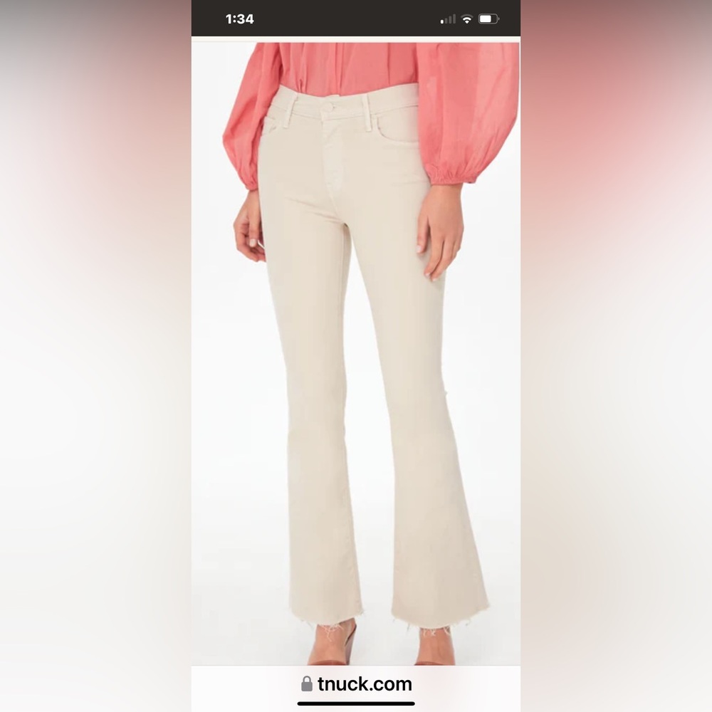 MOTHER The Weekender Sneak Jeans Size 31 - Picture 2 of 8